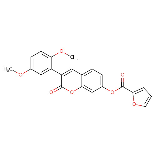 3-(2,5-dimethoxyphenyl)-2-oxo-2H-chromen-7-yl furan-2-carboxylate