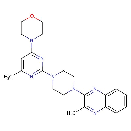 2-methyl-3-{4-[4-methyl-6-(morpholin-4-yl)pyrimidin-2-yl]piperazin-1-yl}quinoxaline