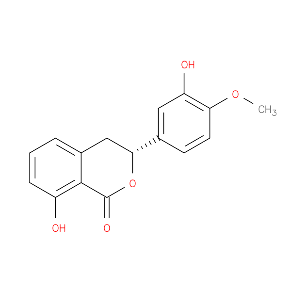(3R)-3,4-Dihydro-8-hydroxy-3-(3-hydroxy-4-methoxyphenyl)-1H-2-benzopyran-1-one