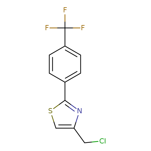 4-(Chloromethyl)-2-[4-(trifluoromethyl)phenyl]-1,3-thiazole