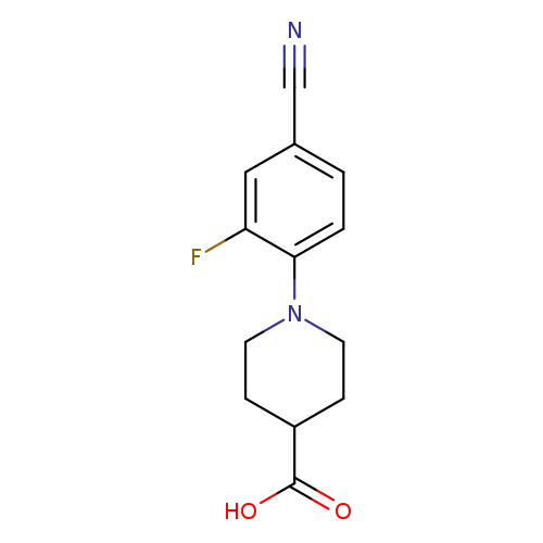 1-(4-cyano-2-fluorophenyl)piperidine-4-carboxylic acid