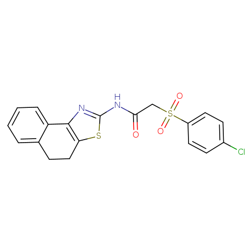 2-(4-chlorobenzenesulfonyl)-N-{4H,5H-naphtho[1,2-d][1,3]thiazol-2-yl}acetamide