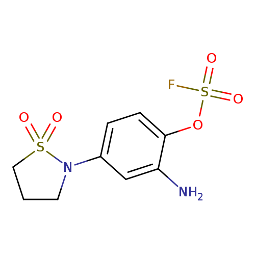 2-amino-4-(1,1-dioxo-1lambda6,2-thiazolidin-2-yl)phenylfluoranesulfonate