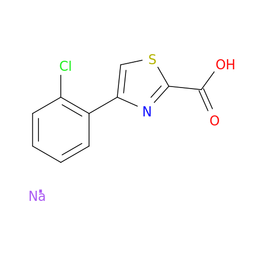 Sodium 4-(2-chlorophenyl)-1,3-thiazole-2-carboxylate