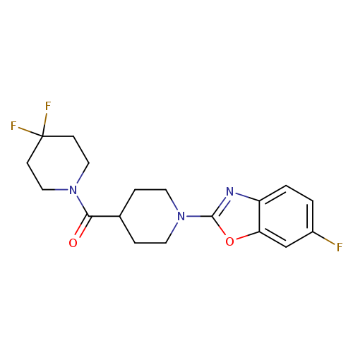 2-[4-(4,4-difluoropiperidine-1-carbonyl)piperidin-1-yl]-6-fluoro-1,3-benzoxazole