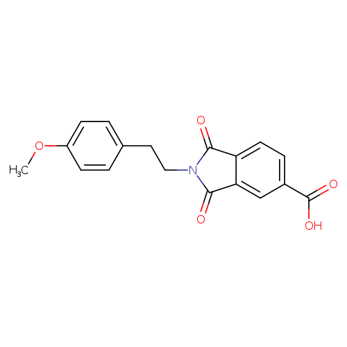 2-[2-(4-methoxyphenyl)ethyl]-1,3-dioxo-2,3-dihydro-1H-isoindole-5-carboxylic acid