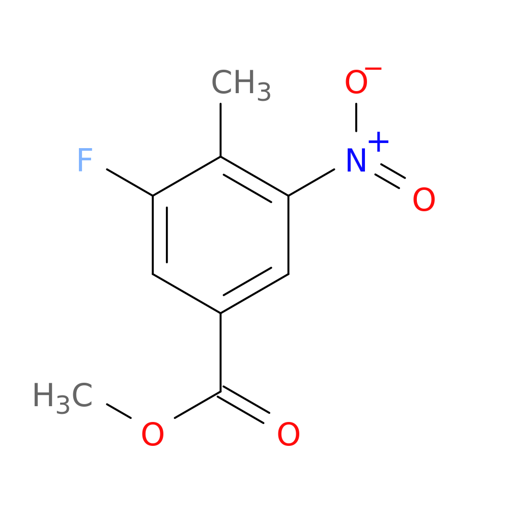 3-Fluoro-4-methyl-5-nitrobenzoic acid methyl ester