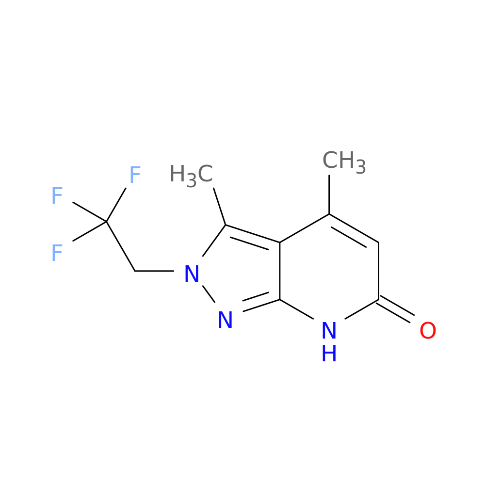 3,4-Dimethyl-2-(2,2,2-trifluoroethyl)-2H-pyrazolo[3,4-b]pyridin-6(7H)-one