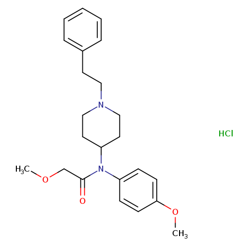 2-methoxy-N-(4-methoxyphenyl)-N-(1-phenethylpiperidin-4-yl)acetamide,monohydrochloride