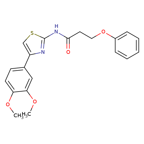 N-[4-(3,4-dimethoxyphenyl)-1,3-thiazol-2-yl]-3-phenoxypropanamide