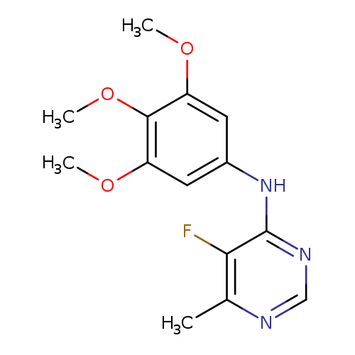 5-fluoro-6-methyl-N-(3,4,5-trimethoxyphenyl)pyrimidin-4-amine