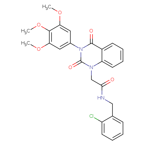 N-[(2-chlorophenyl)methyl]-2-[2,4-dioxo-3-(3,4,5-trimethoxyphenyl)-1,2,3,4-tetrahydroquinazolin-1-yl]acetamide