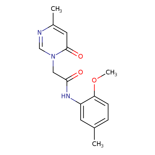 N-(2-methoxy-5-methylphenyl)-2-(4-methyl-6-oxo-1,6-dihydropyrimidin-1-yl)acetamide
