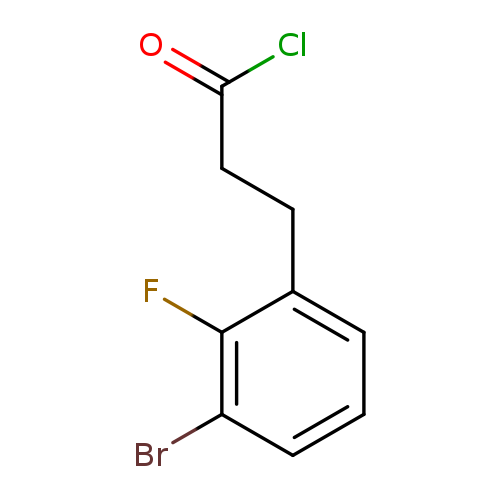 3-(3-bromo-2-fluorophenyl)propanoylchloride