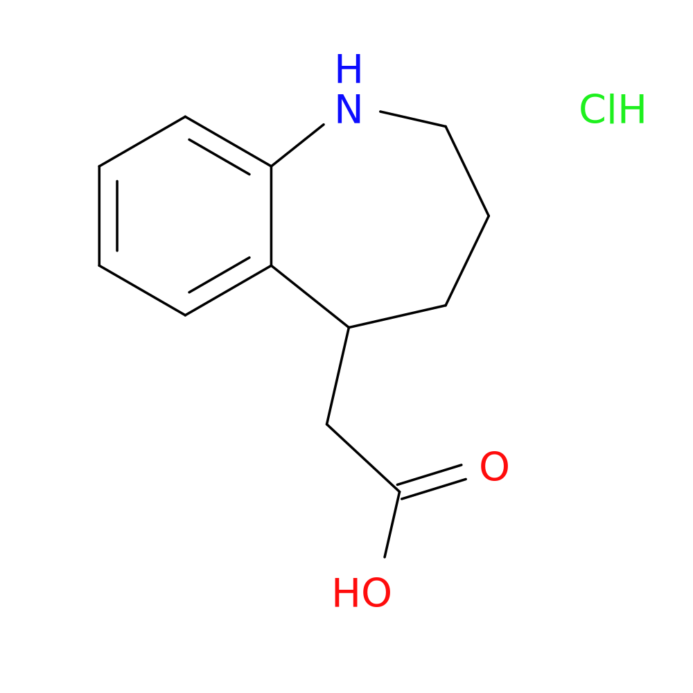 2-(2,3,4,5-tetrahydro-1H-1-benzazepin-5-yl)acetic acid hydrochloride