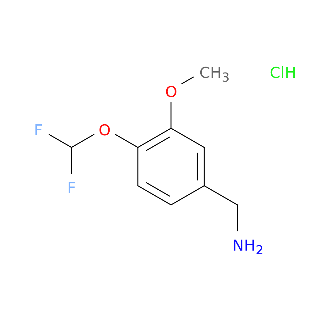 4-Difluoromethoxy-3-methoxybenzylamine hydrochloride