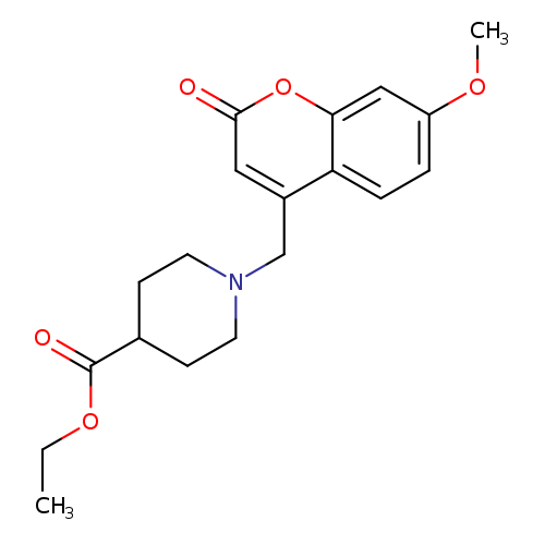 ethyl 1-[(7-methoxy-2-oxo-2H-chromen-4-yl)methyl]piperidine-4-carboxylate