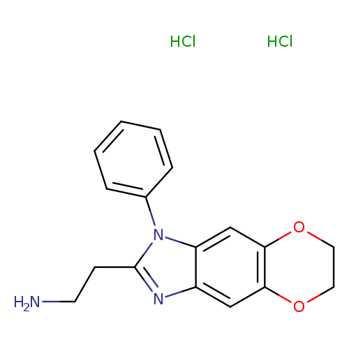 2-{6-phenyl-10,13-dioxa-4,6-diazatricyclo[7.4.0.0,3,7]trideca-1(9),2,4,7-tetraen-5-yl}ethan-1-aminedihydrochloride