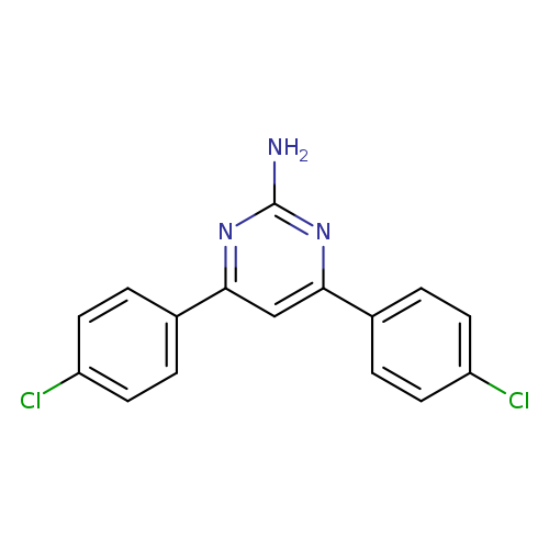2-Pyrimidinamine, 4,6-bis(4-chlorophenyl)-