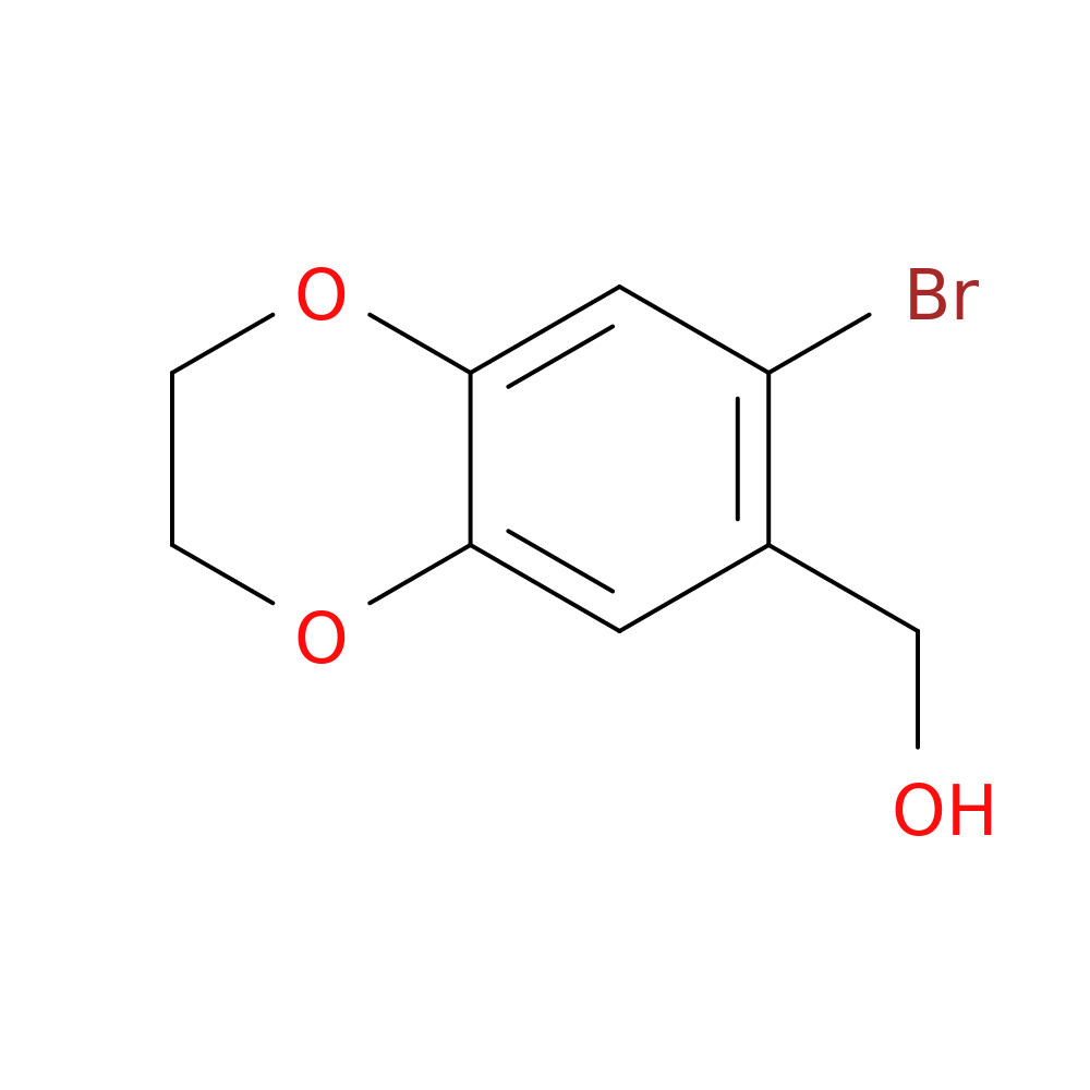 (7-bromo-2,3-dihydro-1,4-benzodioxin-6-yl)methanol