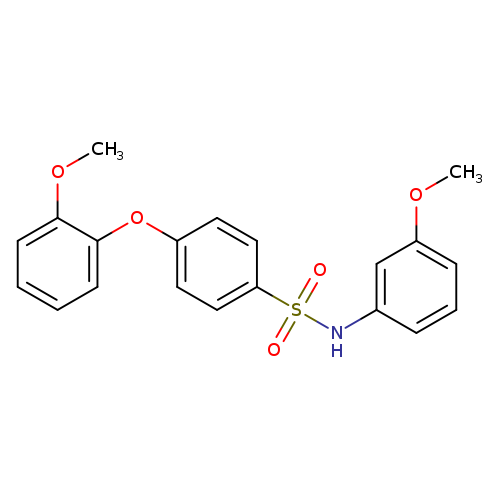 4-(2-methoxyphenoxy)-N-(3-methoxyphenyl)benzene-1-sulfonamide