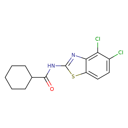 N-(4,5-dichloro-1,3-benzothiazol-2-yl)cyclohexanecarboxamide