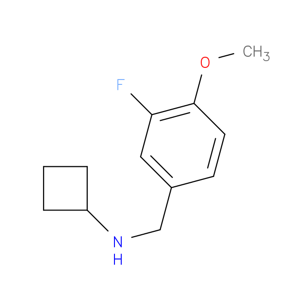 N-[(3-fluoro-4-methoxyphenyl)methyl]cyclobutanamine