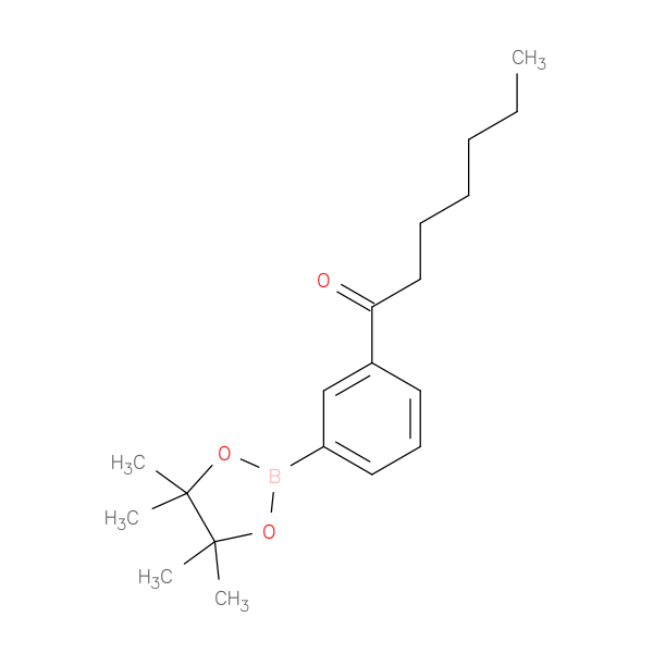 1-[3-(4,4,5,5-tetramethyl-1,3,2-dioxaborolan-2-yl)phenyl]heptan-1-one