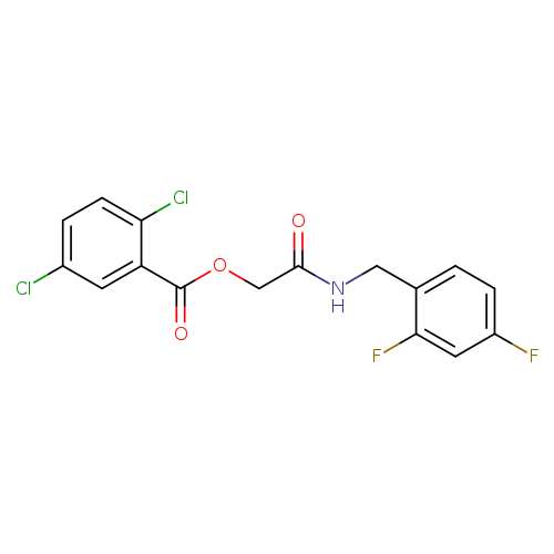 {[(2,4-difluorophenyl)methyl]carbamoyl}methyl 2,5-dichlorobenzoate