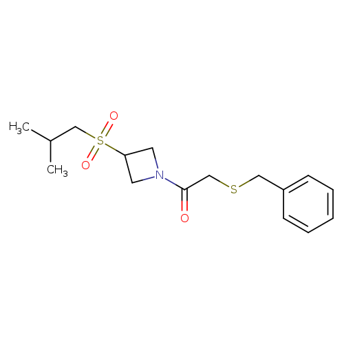 2-(benzylsulfanyl)-1-[3-(2-methylpropanesulfonyl)azetidin-1-yl]ethan-1-one