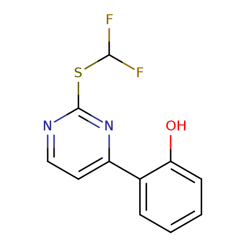 2-{2-[(difluoromethyl)sulfanyl]pyrimidin-4-yl}phenol
