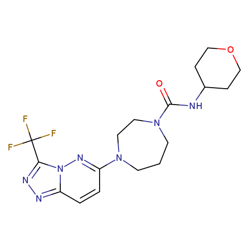 N-(oxan-4-yl)-4-[3-(trifluoromethyl)-[1,2,4]triazolo[4,3-b]pyridazin-6-yl]-1,4-diazepane-1-carboxamide