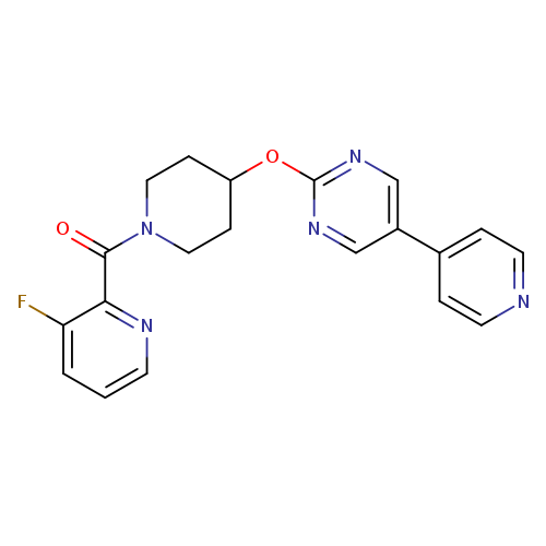 2-{[1-(3-fluoropyridine-2-carbonyl)piperidin-4-yl]oxy}-5-(pyridin-4-yl)pyrimidine