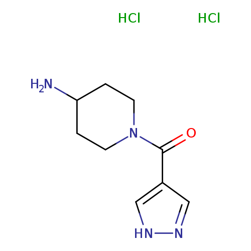 1-(1H-pyrazole-4-carbonyl)piperidin-4-amine dihydrochloride