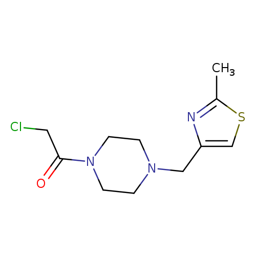 2-chloro-1-{4-[(2-methyl-1,3-thiazol-4-yl)methyl]piperazin-1-yl}ethan-1-one