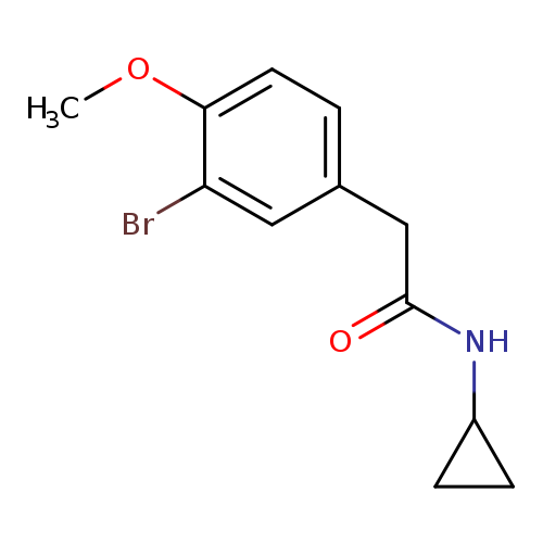 2-(3-Bromo-4-methoxyphenyl)-N-cyclopropylacetamide