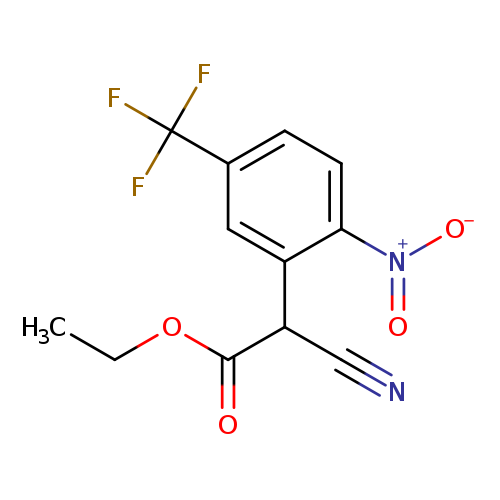 ethyl 2-cyano-2-[2-nitro-5-(trifluoromethyl)phenyl]acetate