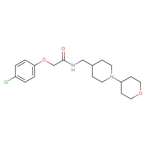 2-(4-chlorophenoxy)-N-{[1-(oxan-4-yl)piperidin-4-yl]methyl}acetamide