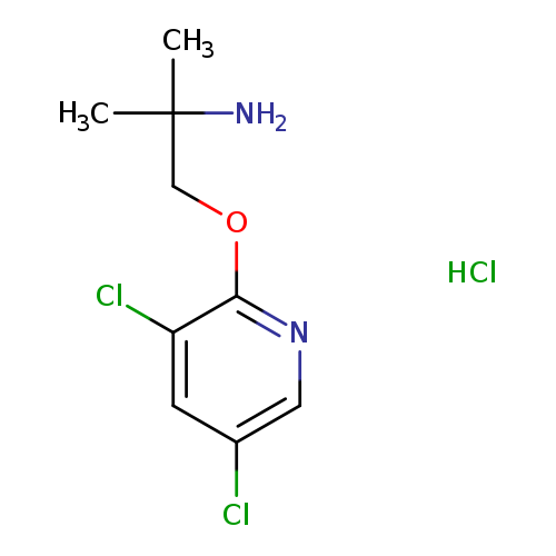 2-(2-amino-2-methylpropoxy)-3,5-dichloropyridine hydrochloride