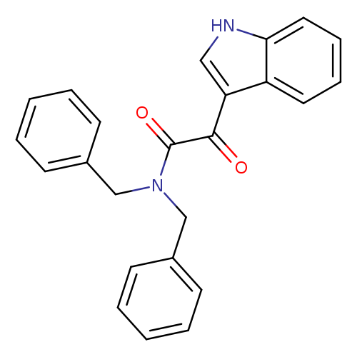 N,N-dibenzyl-2-(1H-indol-3-yl)-2-oxoacetamide