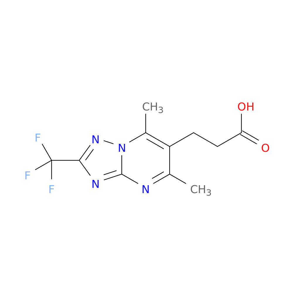 3-[5,7-dimethyl-2-(trifluoromethyl)-[1,2,4]triazolo[1,5-a]pyrimidin-6-yl]propanoic acid