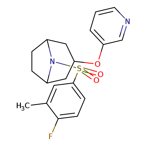 8-(4-fluoro-3-methylbenzenesulfonyl)-3-(pyridin-3-yloxy)-8-azabicyclo[3.2.1]octane
