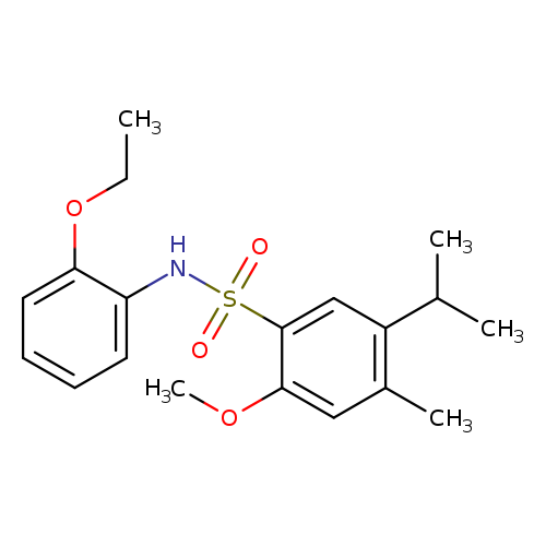 N-(2-ethoxyphenyl)-2-methoxy-4-methyl-5-(propan-2-yl)benzene-1-sulfonamide