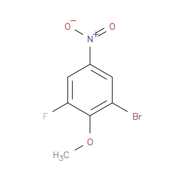 1-Bromo-3-fluoro-2-methoxy-5-nitrobenzene