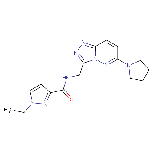 1-ethyl-N-{[6-(pyrrolidin-1-yl)-[1,2,4]triazolo[4,3-b]pyridazin-3-yl]methyl}-1H-pyrazole-3-carboxamide