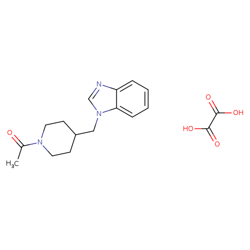 1-{4-[(1H-1,3-benzodiazol-1-yl)methyl]piperidin-1-yl}ethan-1-one; oxalic acid