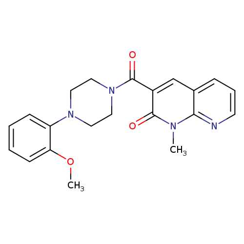 3-[4-(2-methoxyphenyl)piperazine-1-carbonyl]-1-methyl-1,2-dihydro-1,8-naphthyridin-2-one