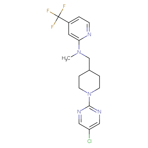 N-{[1-(5-chloropyrimidin-2-yl)piperidin-4-yl]methyl}-N-methyl-4-(trifluoromethyl)pyridin-2-amine