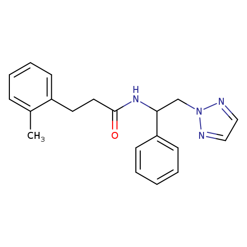 3-(2-methylphenyl)-N-[1-phenyl-2-(2H-1,2,3-triazol-2-yl)ethyl]propanamide