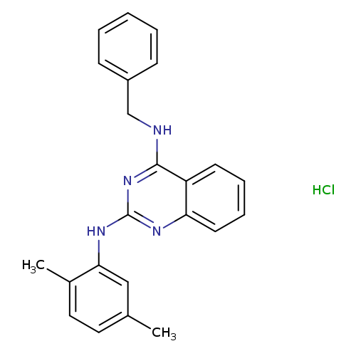 N4-benzyl-N2-(2,5-dimethylphenyl)quinazoline-2,4-diamine hydrochloride